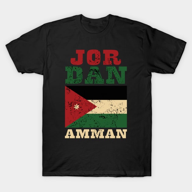 Flag of Jordan T-Shirt by KewaleeTee